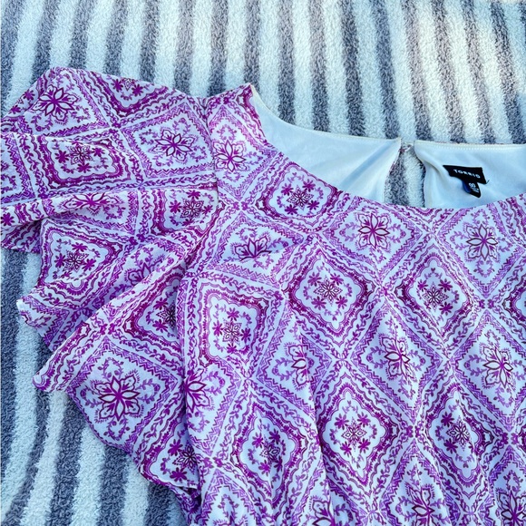 Torrid Berry Floral medallion chiffon dress RARE SOLD - Picture 6 of 7